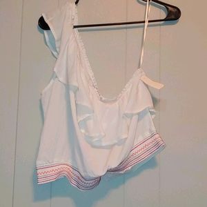One shoulder crop top